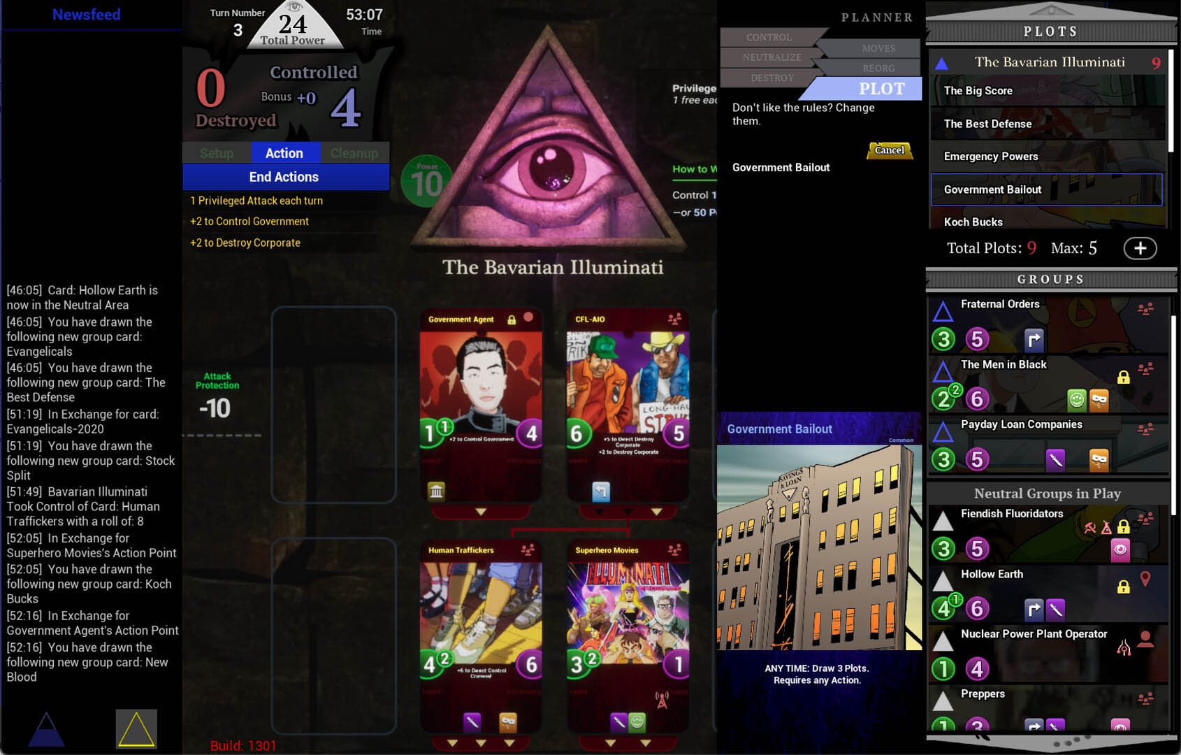 息の長いカードゲームのデジタル版「ILLUMINATI」のストアページが