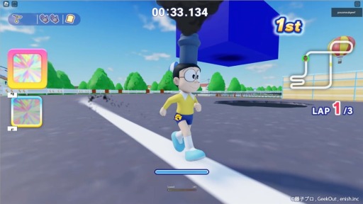 画像ギャラリー No.002のサムネイル画像 / Roblox向けアクションレースゲーム「ドラえもん のび太のゴーゴーライド!」発表。最大10人でマルチプレイを楽める