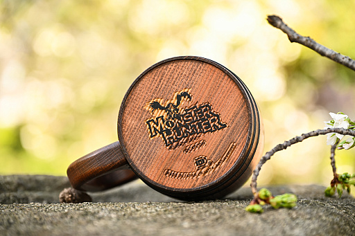 画像ギャラリー No.004のサムネイル画像 / モンハン木樽ジョッキがやっっっと届いたから,ワイルドにお花見いこ