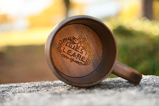 画像ギャラリー No.005のサムネイル画像 / モンハン木樽ジョッキがやっっっと届いたから,ワイルドにお花見いこ