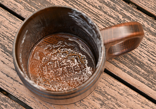 画像ギャラリー No.012のサムネイル画像 / モンハン木樽ジョッキがやっっっと届いたから,ワイルドにお花見いこ