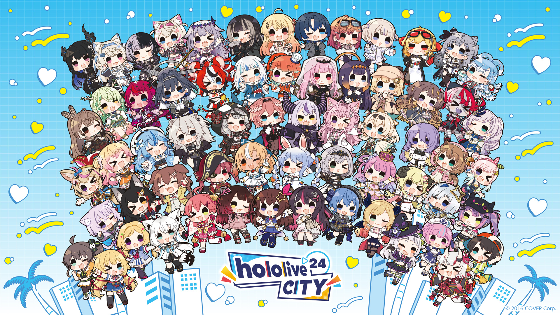 ホロライブ」の大型イベント「hololive CITY'24」，全国6か所の遊園地で8月1日から開催。各種限定グッズの販売やリアル脱出ゲームなどを実施