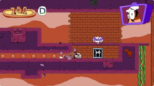 画像ギャラリー No.005のサムネイル画像 / Switch版「Pizza Tower」がニンテンドーeショップで配信開始。アニメ風のグラフィックスが特徴のハイスピード2Dプラットフォーマー