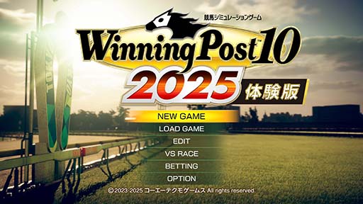 画像ギャラリー No.002のサムネイル画像 / 「Winning Post 10 2025」,体験版を本日配信。Nintendo Switch版のプレオーダーもスタート