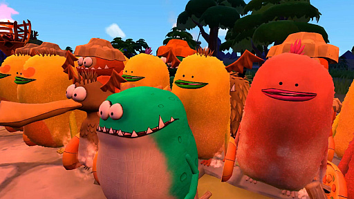 画像ギャラリー No.009のサムネイル画像 / 「はらぺこミーム」,PC/Switch版の発売日が6月19日に決定。食いしん坊な生き物「ミーム」たちを手助けしてハッピーエンドを目指せ