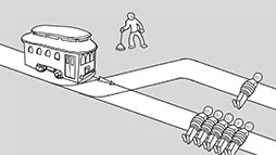 画像ギャラリー No.002のサムネイル画像 / トロッコ問題,囚人のジレンマなどの思考実験をテーマにしたナンセンス哲学ゲーム「思考実験シミュレーター」,Switch版を本日発売