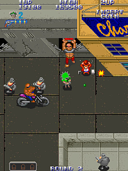 画像ギャラリー No.003のサムネイル画像 / 警官が銀行を襲ったギャング一味を追う。アクションSTG「クレイジーコップ」,アーケードアーカイブスで4月10日に配信