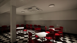 画像ギャラリー No.003のサムネイル画像 / 光り輝くポテトで戦え。巨大なハンバーガーに追われるホラーADV「デスバーガー」,Steamストアページを公開