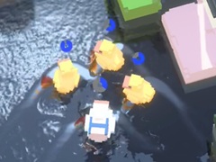 アヒルの群れを率いてカモたちに挑戦するヴァンサバライクなローグライクSTG「しまのアヒルちゃん」,基本プレイ無料でiOS向けに本日リリース