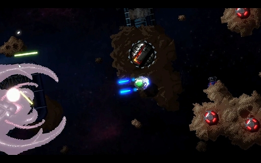 画像ギャラリー No.003のサムネイル画像 / “USBフロッピーディスク”に入った弾幕ローグライトのクラファンが展開中。敵基地に宇宙船で乗り付け,内部からお宝をかっさらえ