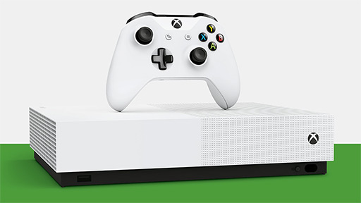 Microsoft，BDドライブを省略したゲーム機「Xbox One S All Digital」を海外で発表。ゲーム3タイトル付きで249ドル