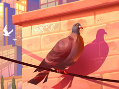 大都市の上空を舞う数百万羽ものハトから自分のソウルメイトを見つけよう。「Pigeon: A Love Story」,日本語対応でリリース