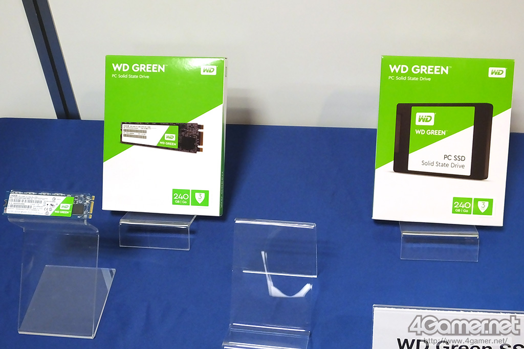 画像集No.002/Western Digital，同社初のSSD「WD Blue SSD」＆「WD Green  SSD」の発表会を開催。日本では性能と記憶容量で優れるBlueに注力