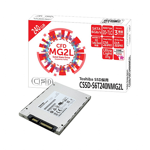 CFD販売，容量240GBの東芝製SSDを自社ブランドで発売