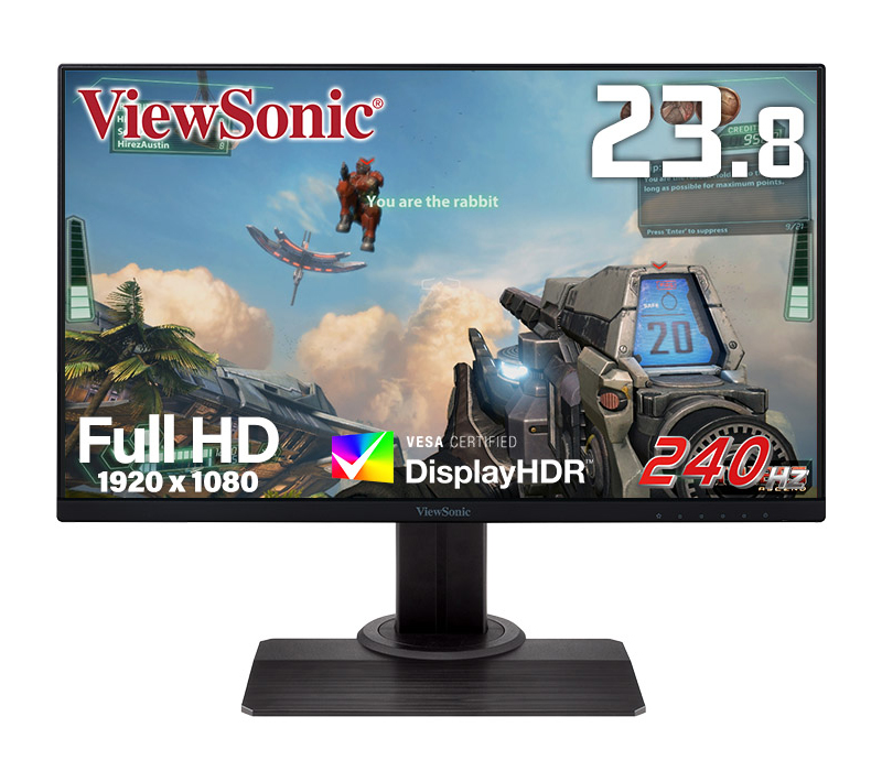 ViewSonic，240Hz表示＆FreeSync対応のゲーマー向け23.8型フル 