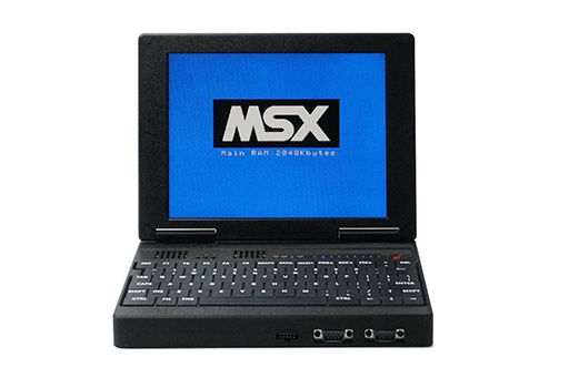 画像ギャラリー No.002のサムネイル画像 / MSX/MSX2用カートリッジを直接差し込める小型ノートPCタイプのMSX2+互換機が登場。当時のジョイスティックも使える