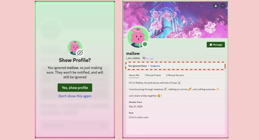 画像ギャラリー No.002のサムネイル画像 / Discordに新機能「無視」が実装される。相手に知られないままメッセージなどを非表示にでき,「ちょっと距離を置きたい」ときに便利