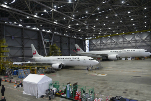 画像ギャラリー No.018のサムネイル画像 / 万博パビリオンに登場する新たなガンダムが,ミャクミャクとともにコラボジェットで空を舞う。「JALガンダムJET」お披露目会レポート